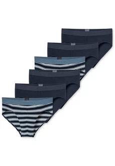 Schiesser Slip 6er Pack 95/5 Rio Slip Ohne Eingriff Dunkelblau/Blau Schiesser Slip 6er Pack 95/5 Rio Slip Ohne Eingriff Dunkelblau/Blau
