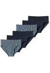 Schiesser Slip 6er Pack 95/5 Essentials Organic Cotton Dunkelblau/Blau/Hellblau