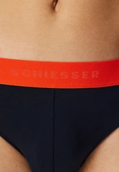 Schiesser Slip 6er Pack 95/5 Rio Slip Ohne Eingriff Dunkelblau