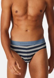 Schiesser Slip 6er Pack 95/5 Rio Slip Ohne Eingriff Dunkelblau/Blau