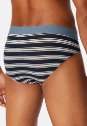 Schiesser Slip 6er Pack 95/5 Rio Slip Ohne Eingriff Dunkelblau/Blau