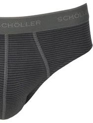 Schller Slip 3er Pack Herren Grau/Dunkelgrau