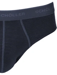 Schller Slip 3er Pack Herren Dunkelblau/Blau