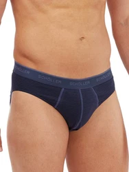 Schller Slip 3er Pack Herren Dunkelblau/Blau