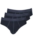 Schller Slip 3er Pack Herren Dunkelblau/Blau
