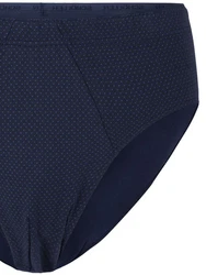 Schller Slip mit Eingriff 3er Pack Herren Dunkelblau/Blau