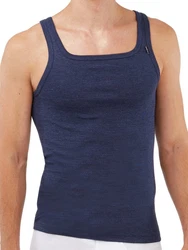 Schller Achselhemd Funktionswäsche Dunkelblau/Blau/Grau