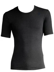 Schller Unterziehshirt 3er Pack Herren T-Shirt Unterhemd Funktionswäsche Schwarz/Dunkelgrau/Grau