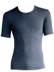 Schller Unterziehshirt 3er Pack Herren T-Shirt Unterhemd Funktionswäsche Dunkelblau/Blau/Grau