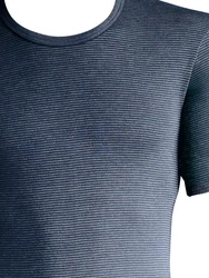 Schller Unterziehshirt 3er Pack Herren T-Shirt Unterhemd Funktionswäsche Dunkelblau/Blau/Grau