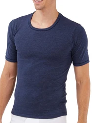 Schller Unterziehshirt 3er Pack Herren T-Shirt Unterhemd Funktionswäsche Dunkelblau/Blau/Grau