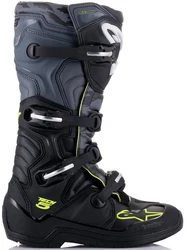 Alpinestars Tech 5 Motocross Stiefel Grün/Dunkelblau/Dunkelgrau/Dunkelgrün/Grau/Schwarz
