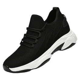 Herren Freizeitschuhe Leichte Sportliche Sneaker Unsichtbare Hhenerhhung Schuhe -6 cm Grer