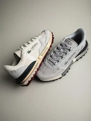 Lacoste Elite Active Sneaker Grau/Hellgrau/Silber/Weiß/Beige/Creme
