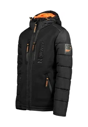 Geographical Norway Winterjacke BEACHWOOD Schwarz/Orange