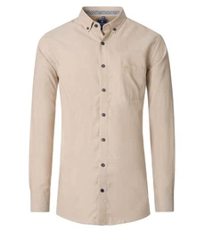 Langarmhemd 251055111 Button-Down-Kragen