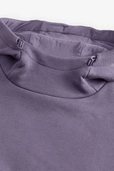 Next Kapuzensweatshirt Utility-Hoodie Lila