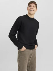 Jack & Jones Pullover JJEJack Schwarz/Dunkelgrau