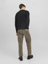 Jack & Jones Pullover JJEJack Schwarz/Dunkelgrau