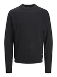 Jack & Jones Pullover JJEJack Schwarz/Dunkelgrau