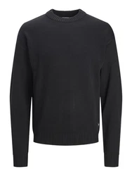 Jack & Jones Pullover JJEJack Schwarz/Dunkelgrau
