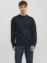 Jack & Jones Pullover JJEJack Dunkelblau/Schwarz