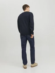 Jack & Jones Pullover JJEJack Dunkelblau/Schwarz
