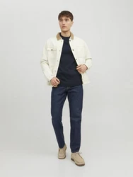 Jack & Jones Pullover JJEJack Dunkelblau/Schwarz