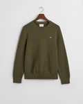 Gant Rundhalspullover Dunkelgrün/Khaki
