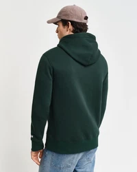 Gant Hoodie Dunkelgrün/Orange