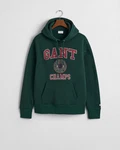 Gant Hoodie Dunkelgrün/Orange