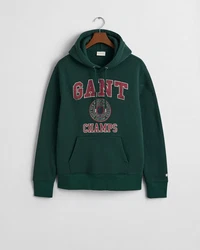 Gant Hoodie Dunkelgrün/Orange