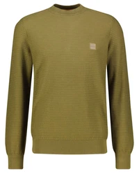 BOSS ORANGE Strickpullover Anion Dunkelgrün/Khaki