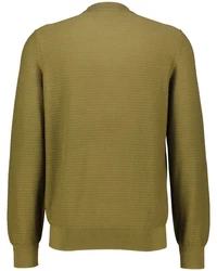 BOSS ORANGE Strickpullover Anion Dunkelgrün/Khaki