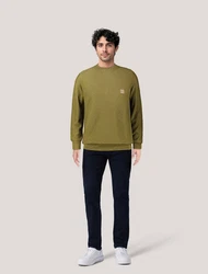 BOSS ORANGE Strickpullover Anion Dunkelgrün/Khaki