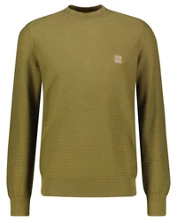 BOSS ORANGE Strickpullover Anion Dunkelgrün/Khaki