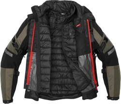 SpiDi Motorradjacke 4 Season Evo H2Out Dunkelgrün/Khaki/Grau/Braun/Beige/Grün