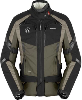 SpiDi Motorradjacke 4 Season Evo H2Out Damen Khaki/Dunkelgrün/Grau/Beige