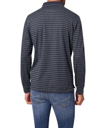 Pierre Cardin Langarm-Poloshirt 1/1 PoloKN Dunkelblau/Blau/Lila/Grau