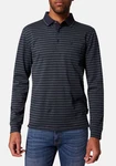 Pierre Cardin Langarm-Poloshirt 1/1 PoloKN Dunkelblau/Blau/Lila/Grau