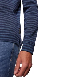 Pierre Cardin Langarm-Poloshirt 1/1 PoloKN Dunkelblau/Lila/Blau
