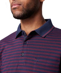 Pierre Cardin Langarm-Poloshirt 1/1 PoloKN Lila/Rot/Dunkelrot/Bordeaux/Dunkelblau