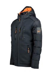Geographical Norway Winterjacke BEACHWOOD Dunkelblau/Orange/Schwarz