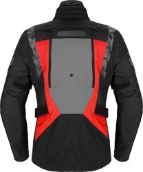 SpiDi Motorradjacke 4 Season Evo H2Out Damen Grau/Dunkelrot/Rot