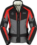 SpiDi Motorradjacke 4 Season Evo H2Out Damen Grau/Dunkelrot/Rot