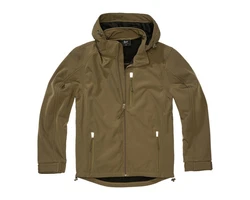 Brandit Outdoorjacke Softshell Jacke Hurricane Braun/Khaki/Dunkelgrün