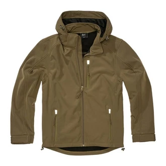 Brandit Outdoorjacke Softshell Jacke Hurricane Braun/Khaki/Dunkelgrün