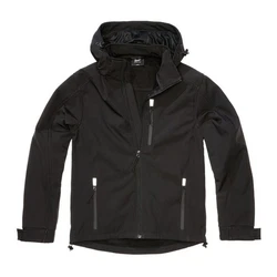 Brandit Outdoorjacke Softshell Jacke Hurricane Schwarz/Grau