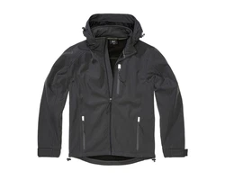 Brandit Outdoorjacke Softshell Jacke Hurricane Grau/Dunkelgrau/Schwarz