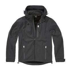 Brandit Outdoorjacke Softshell Jacke Hurricane Grau/Dunkelgrau/Schwarz